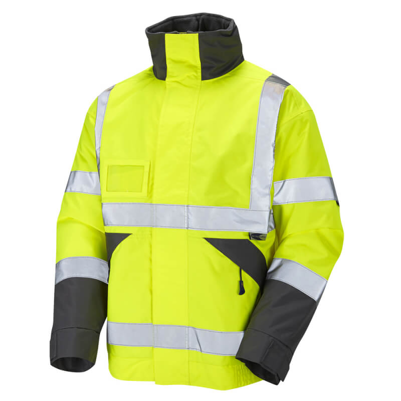 Fleece lined clearance hi vis jacket